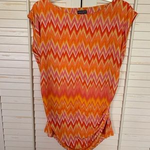 Vince Camuto Print Career Sleeveless Top, Size XL